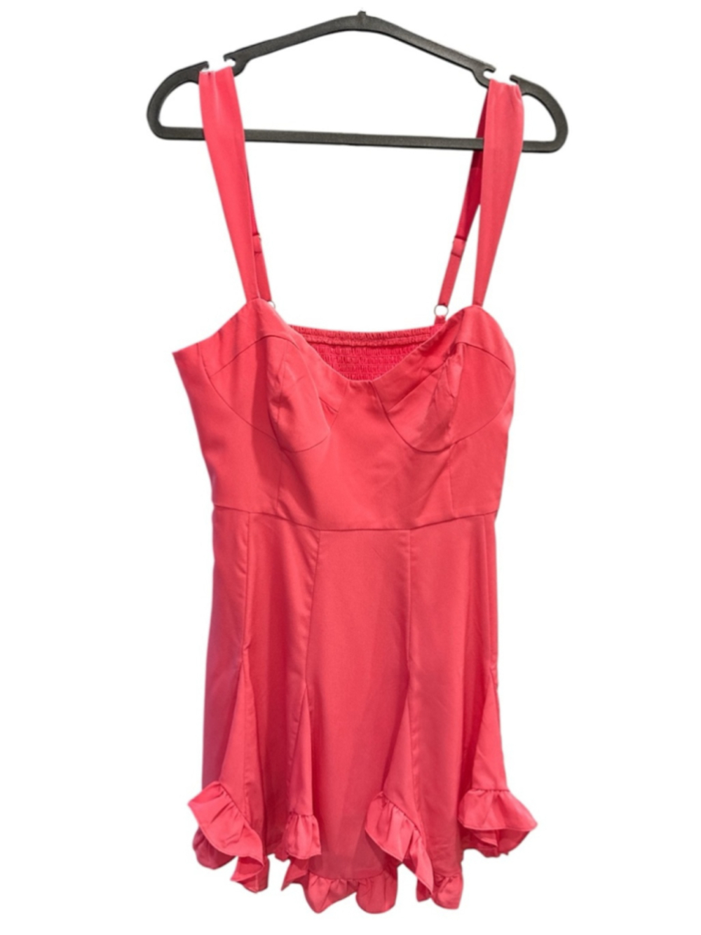 Hutch Pink Scallop Hem Fit and Flare Mini Dress - Picture 4 of 10